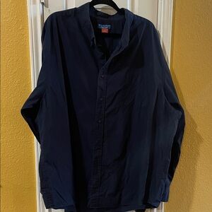 Puritan Men's Casual Button Down Shirt - Navy Blue